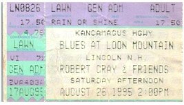 Blues At Loon Mountain Nuovo Hampshire Ticket Stub Agosto 25 1995 Robert Cray - £36.51 GBP