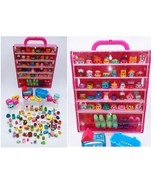 Shopkins Mixed Lot of 140pc and Display Carry Case Some Rare Shopkins - £36.01 GBP