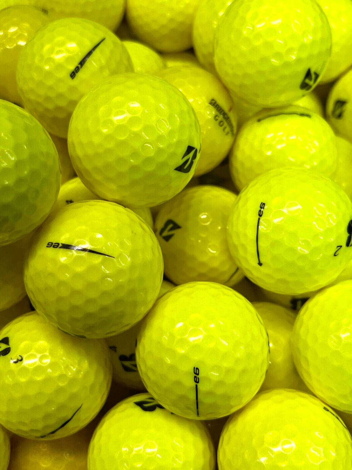 12 Yellow Bridgestone E6 Premium AAA Used Golf Balls - $16.40
