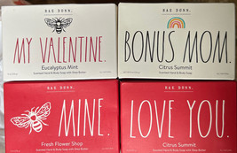 Rae Dunn Soaps set of 4 mine valentine love you Bonus Mom NEW - £12.78 GBP