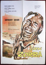 1964 Movie Poster Alexis Zorbas Zorba the Greek Kazantzakis Anthony Quin... - $158.30