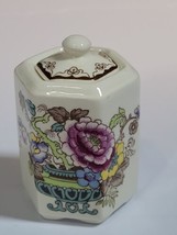 Vintage Mason&#39;s Ironstone Six Sided Floral Lidded Trinket Box READ - $25.00