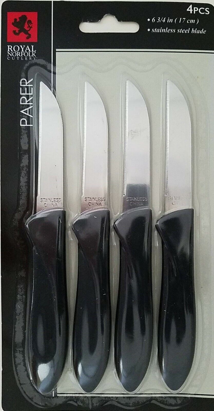 Kitchen Paring &amp; Peeling Knives Stainless Steel 6.8” 4 Ct/Pk - $2.96