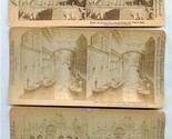 3 Underwood Stereoviews Italy St Peters Bridge of Sighs San Marcos Venice - $15.84