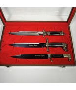 Kershaw Golden Bear Boar Eagle Fixed Blade Limited Edition Box Set Of 3 Rare - €448,83 EUR