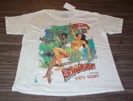 WOMEN&#39;S TEEN KATY PERRY ROARR Jungle T-shirt XS NEW w/ TAG - £15.78 GBP