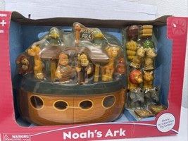 Kid Connection Noah&#39;s Ark Kids Pretend Play Toy Set New VIntage Animals - £32.87 GBP