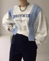 022 autumn korean chic casual temperament clothing ladies alphabet print design hoodies thumb200