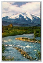 Mt Sopris Rocky Mountains Colorado CO UNP Chrome Postcard Z1 - £2.33 GBP