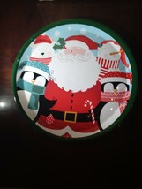 Santa Large Christmas Plastic Plate - £8.42 GBP