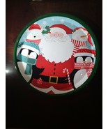 Santa Large Christmas 11&quot;Plastic Plate-Brand New-SHIPS N 24 HOURS - $17.62 CAD