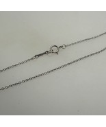Tiffany &amp; Co 750/18K White Gold Cable Chain Necklace 16&quot; Inches - $618.09 CAD