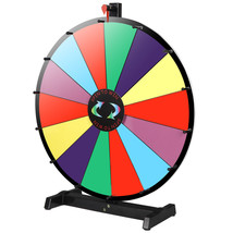 24&quot;Color Prize Wheel Fortune Detachable Stand Carnival Spinnig Game Dry ... - $75.04