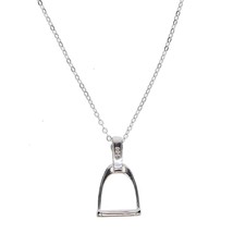 2018 NEW 100% 925 sterling silver high polish top quality silver iron Stirrup ho - $17.59