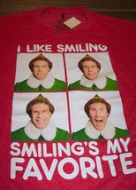 Elf Will Farrel Smiling&#39;s My Favorite Christmas T-Shirt Small New w/ Tag - £15.64 GBP