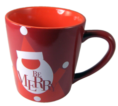 Christmas Coffee Mug from Bath &amp; Body Works Be Merry Large Red Santa Hol... - $9.74