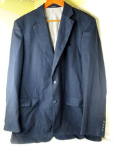 Stafford Essentials Suit Blazer Blue Soft Sport Jacket Coat Size 42L - £23.64 GBP