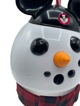 Disney Parks Mickey Ears Snowman Light Up Projector Cup Christmas - $22.00