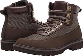 Kenneth Cole REACTION Men&#39;s Klay Lug Combat Boot -Espresso - Size 8 M - $56.43