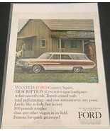 Vintage FORD Print Ad Art Poster Country Squire Car Paneling - To Frame - £4.49 GBP