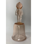 Pink Depression Glass - Kewpie Doll Figure Handle-Baby Bell VTG. 5 1/2&quot; ... - €11,17 EUR