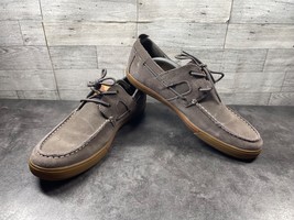 Tommy Bahama Boat Shoes Loafers Men 11.5M Calderon Brown Suede Comfort M... - $27.54