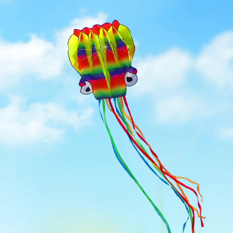 YongJian 3D octopus soft kite 5m Giant Kite With 100m tire line Giant soft kites - £15.37 GBP