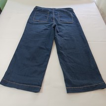 Jessica Simpson Wide Leg Utility Crop Women's Blue Denim Jeans Size 16/33 image 11