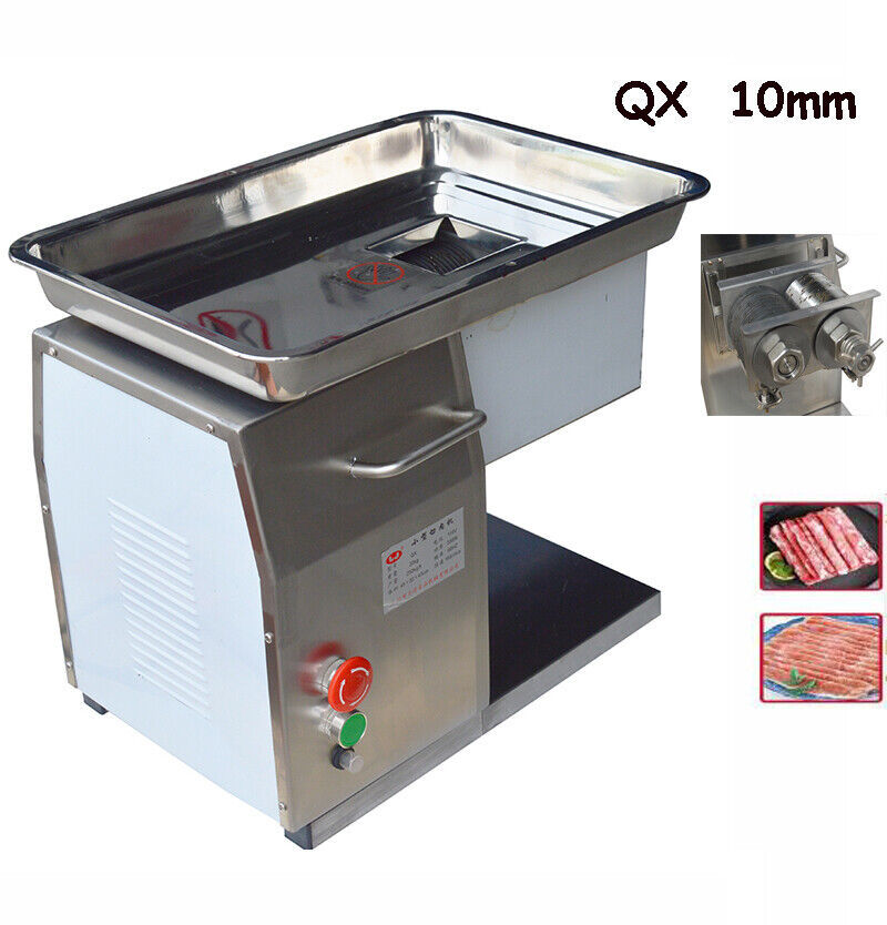 110V 550W Commercial QX Meat Cutter Slicer Machine w/10mm Blade 250kg/h Output - $754.28