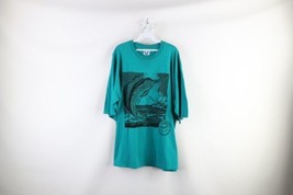 Vtg 90s Streetwear Mens 3XL Distressed Marlin Fishing Short Sleeve T-Shirt USA - £35.56 GBP