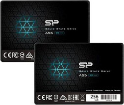 Silicon Power 2-Pack 256GB SSD 3D NAND A55 SLC Cache Performance Boost S... - $72.95