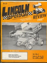 Lincoln Speedway Review Racing Program-SPRINT CARS-1987 FN - £43.42 GBP