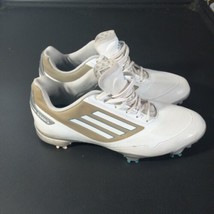 Adidas Adizero One Cleats Mens SZ 11 White/Grey/Teal -Waterproof Q46801 See Desc - £15.86 GBP