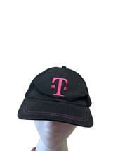 T Mobile Strapback Meshback Hat Cap Adult Adjustable Black  - £7.01 GBP