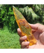 6&quot; Yellow Citrine Glass Ritual Dagger | Hand-Knapped Crystal Athame Gift - €12,68 EUR+