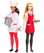 Barbie Chef &amp; Waiter Dolls - £35.88 GBP