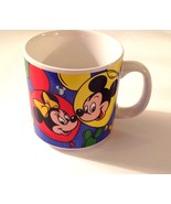 Disney Ceramic Coffee Mug Mickey Minnie Mouse Balloons Pluto Donald Duck... - £12.65 GBP