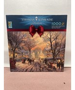 Thomas Kinkade Ceaco 1000 Pc Jigsaw Puzzle, A Victorian Christmas Carol - $2.97