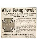 Kalbfleisch Wheat Powder 1885 Victorian Advertisement New Orleans Expo A... - $366.69 MXN