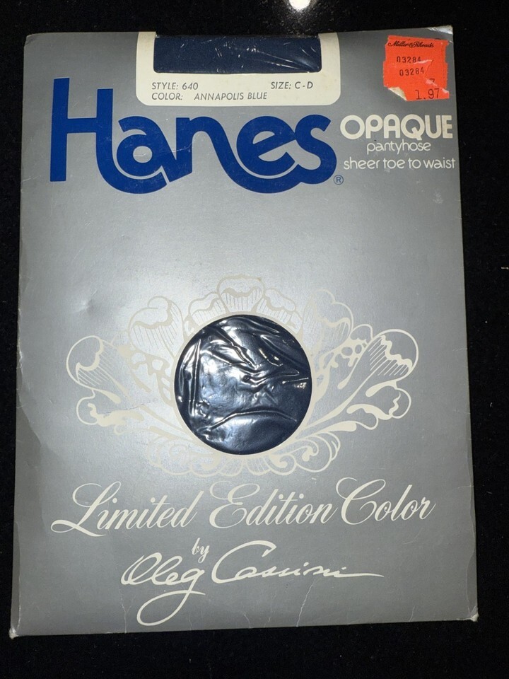 Wow! VINTAGE 1982 Hanes Oleg Cassini Pantyhose style 640 Size C-D Annapo... - $13.10 Wow! VINTAGE 1982 Hanes Oleg Cassini Pantyhose style 640 Size C-D Annapo... - $13.10