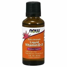 NOW Extra Strength Liquid Vitamin D-3, 1-Ounce - £11.25 GBP