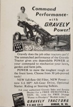 1961 Print Ad Gravely Lawn &amp; Garden Tractors Made in Dunbar,West Virginia - $8.35