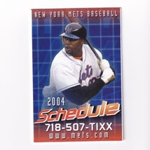 New York Mets 2004 Major League Baseball MLB Pocket Schedule Shea Stadium - £3.98 GBP