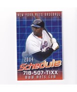 New York Mets 2004 Major League Baseball MLB Pocket Schedule Shea Stadium - £3.93 GBP