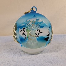 VTG Sorelle Winter Sky Hand Crafted Painted Hanging Angel Globe With Doves NIOB - £26.96 GBP
