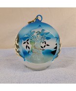 VTG Sorelle Winter Sky Hand Crafted Painted Hanging Angel Globe With Dov... - £26.97 GBP