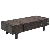 Coffee Table Solid Wood Vintage Style 120x55x35 cm - £126.72 GBP