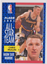 Chris Mullin Golden State Warriors F 1991-92 Fleer All-Sar Team Card # 218 - £1.10 GBP