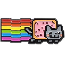 Nyan Cat! Rainbow Pop Tart Cat Enamel Pin - New Internet Meme Lapel Brooch Pin - £4.71 GBP