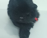 TY Classic Black Cat Red Bow Ribbon 1997 Stuffed Animal Plush Realistic ... - £18.78 GBP